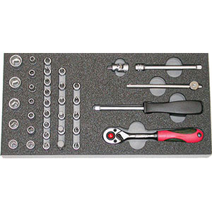 998G 9F - MODULES WITH TOOLS FOR TROLLEYS ART. 998 G 8A - Orig. Gedore red